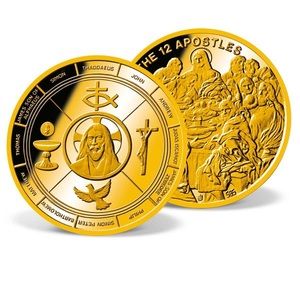 Gold coin - 12 Apostles at the Last Supper coin - 2008 Commemorative Gold Coin